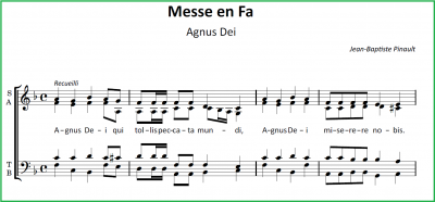 Agnus Dei Messe De L Emmanuel Partition