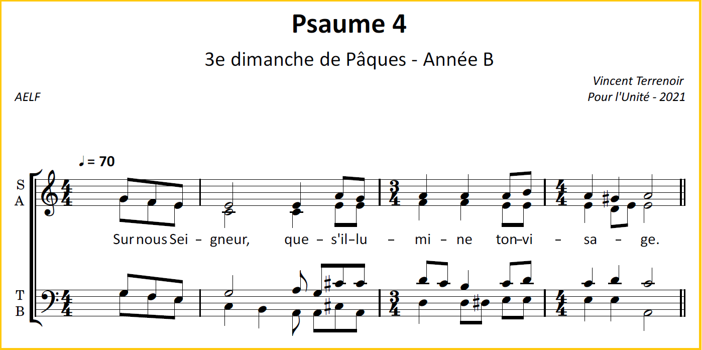 Pour l'Unité du monde par l'Église catholique – Partitions des chants ...